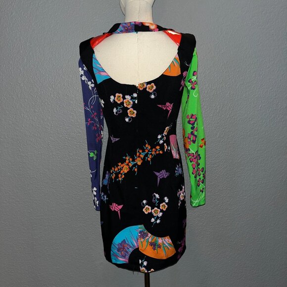 VERSACE for H&M Limited Edition Silk Japanese Origami Design Mini Dress NWOT - 8 - Picture 11 of 15